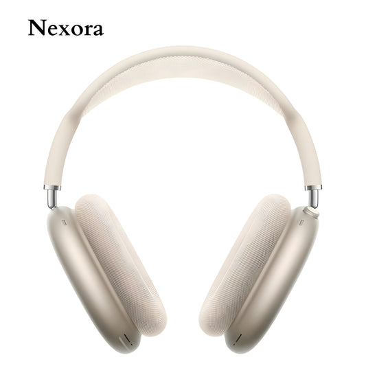 Nexora Max Wireless Headphones with Premium Over-Ear Design & Luxury Matte Finish (Starlight)