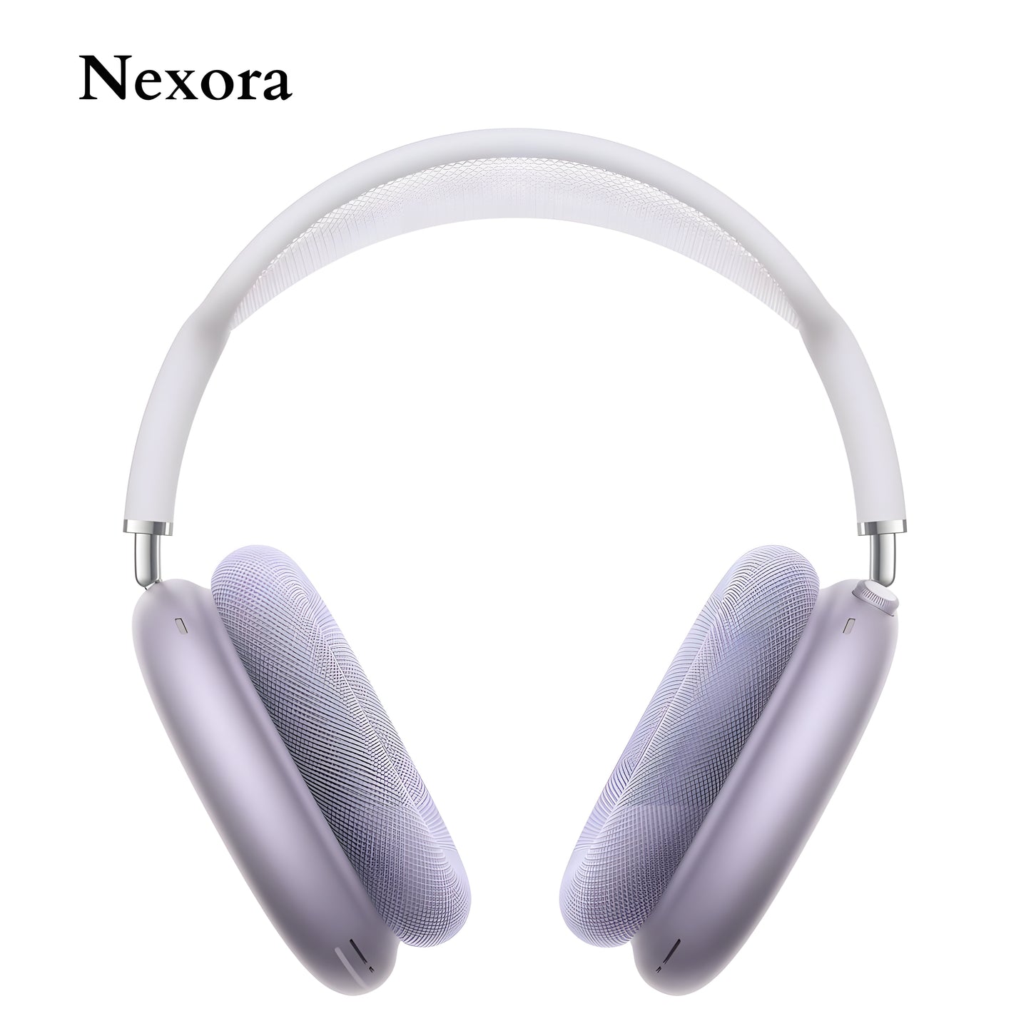 Nexora Max Wireless Headphones with Premium Over-Ear Design & Luxury Matte Finish (Purple)