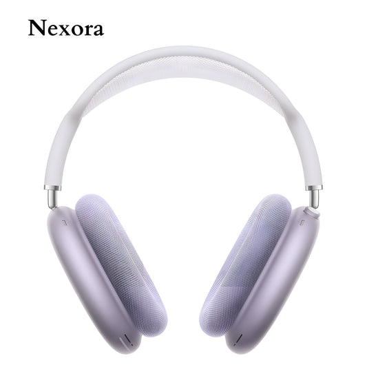 Nexora Max Wireless Headphones with Premium Over-Ear Design & Luxury Matte Finish (Purple)