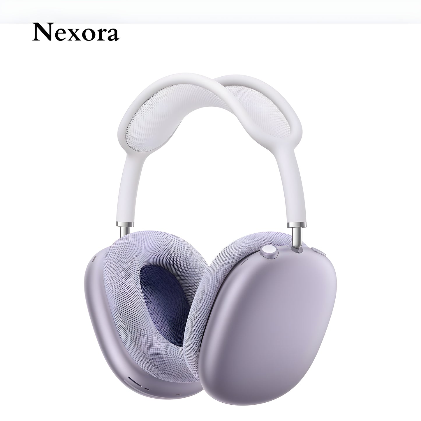 Nexora Max Wireless Headphones with Premium Over-Ear Design & Luxury Matte Finish (Purple)