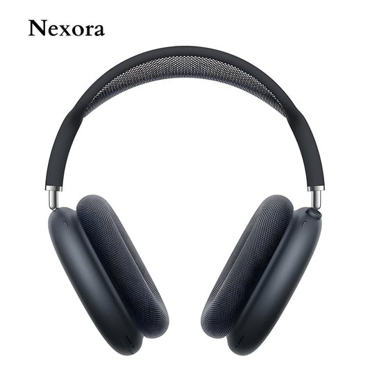 Nexora Max Wireless Headphones with Premium Over-Ear Design & Luxury Matte Finish (Black)