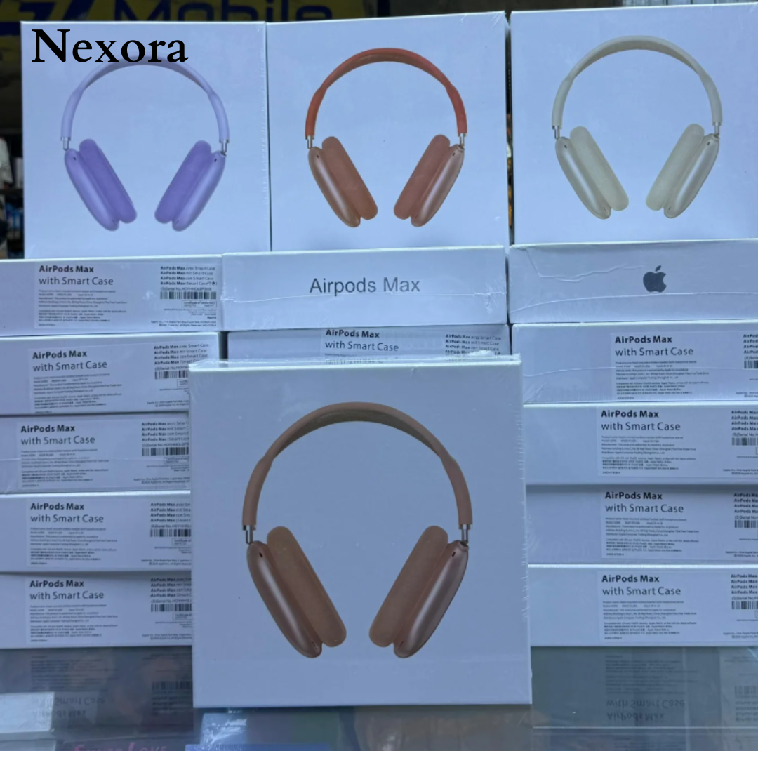 Nexora Max Wireless Headphones with Premium Over-Ear Design & Luxury Matte Finish (Starlight)